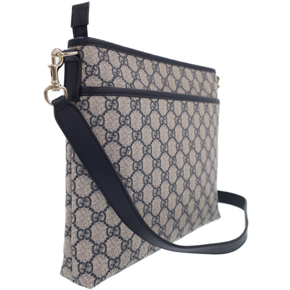 Gucci Crossbody GG Flat Monogram Bag Plus Brown Messenger